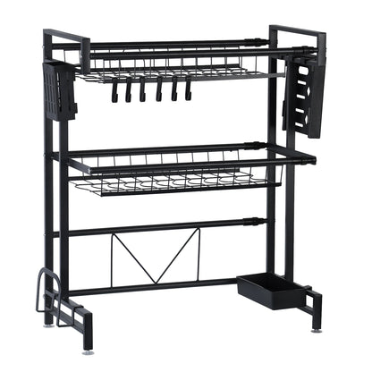 2 Tier Above Sink Adjustable Draining Rack
