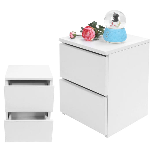 Bedside Table with 2 Drawers