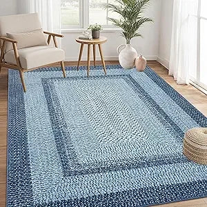 8x10 Braided Non Slip Area Rug