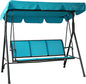 3-Person Canopy Porch Swing w/Adjustable Shading