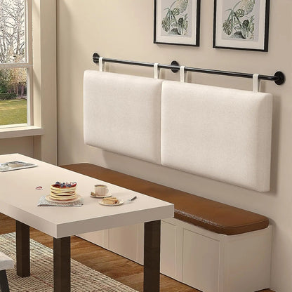Headboard Wall Mounted Headboards for Bed with Linen Upholstery Hanging Headboard for Bedroom