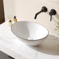 16" x 13" Oval White Ceramic Sink