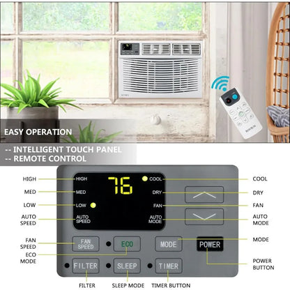 8000 BTU Air Conditioner Window Unit