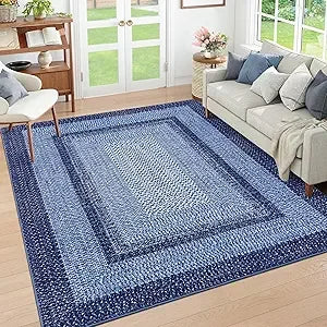 8x10 Braided Non Slip Area Rug