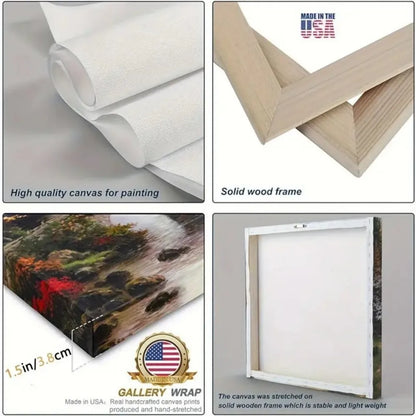 Solid Wood Frame, Canvas Wall Art