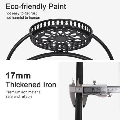 6 Pots Flower Holder Moveable Plant Stand