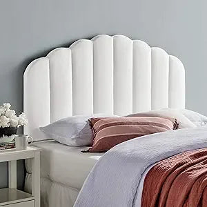Channel Tufted Velvet Upholstered Full/Queen Headboard