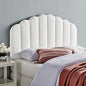 Channel Tufted Velvet Upholstered Full/Queen Headboard