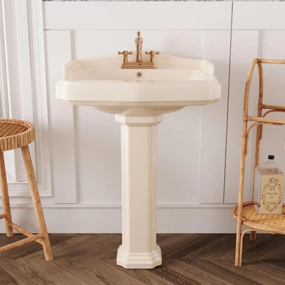 23" x 19" Pedestal Sink, Ceramic