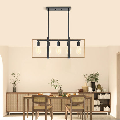 5 Light Celling Farmhouse Light Fixture