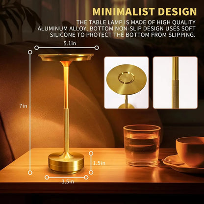 2PCS Rechargeable Wireless, USB-C, Desk Lamp