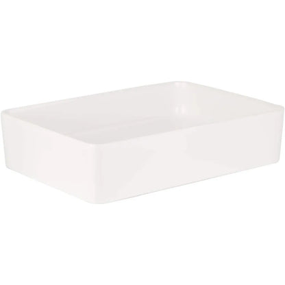 20" Fireclay Vessel Bathroom Sink - White
