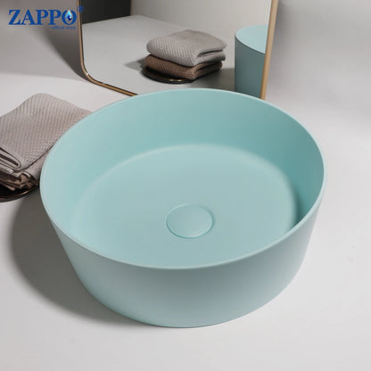 Bathroom Vessel Stone Resin Above Counter Sink