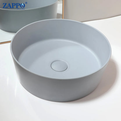 Bathroom Vessel Stone Resin Above Counter Sink