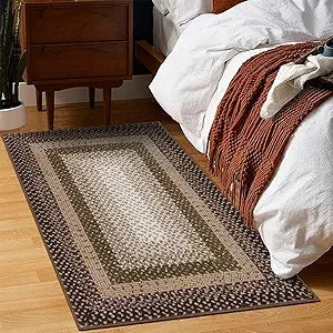 8x10 Braided Non Slip Area Rug