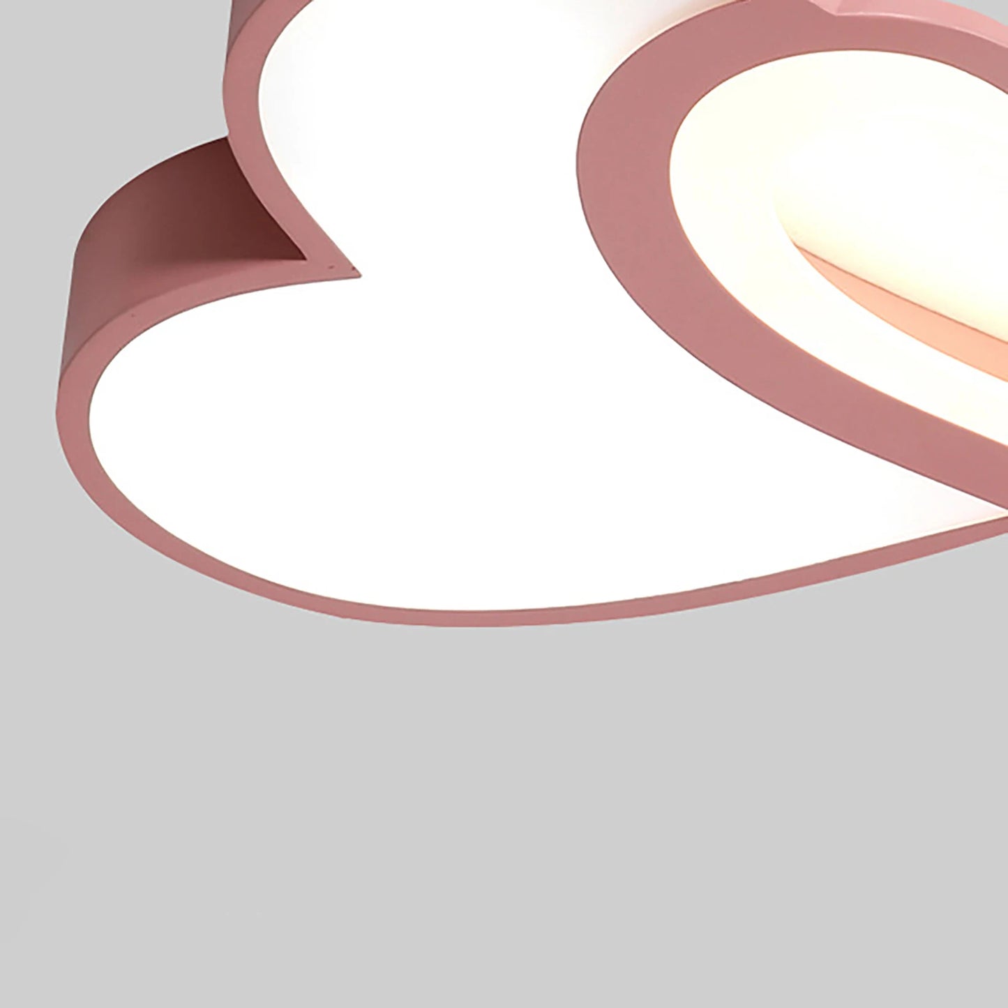 Modern LED acrylic heart-shaped ceiling light