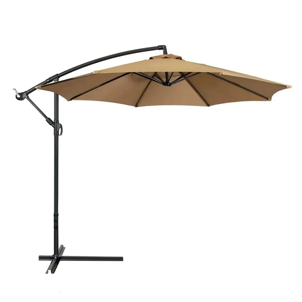 10Ft Offset Umbrella Beach Fabric Sunshade