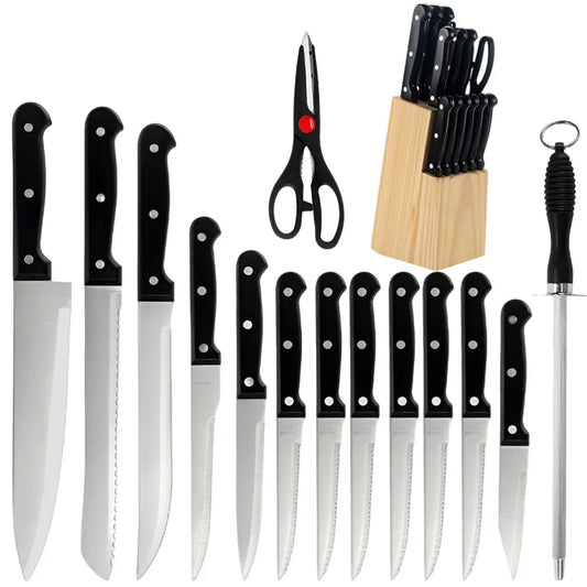 15pcs Stainless Steel Chef Knife Set