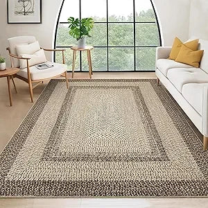 8x10 Braided Non Slip Area Rug