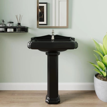 23" x 19" Pedestal Sink, Ceramic