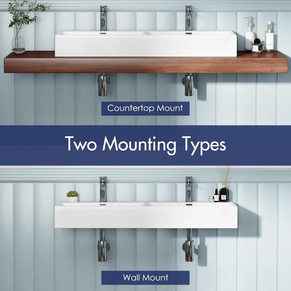 Bathroom Vanity Rectangular Floating Sink