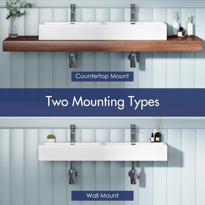 Bathroom Vanity Rectangular Floating Sink