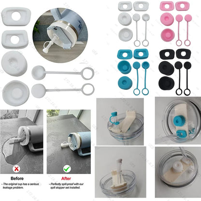 Silicone Spill Proof Water Bottle Straw Cover Cap