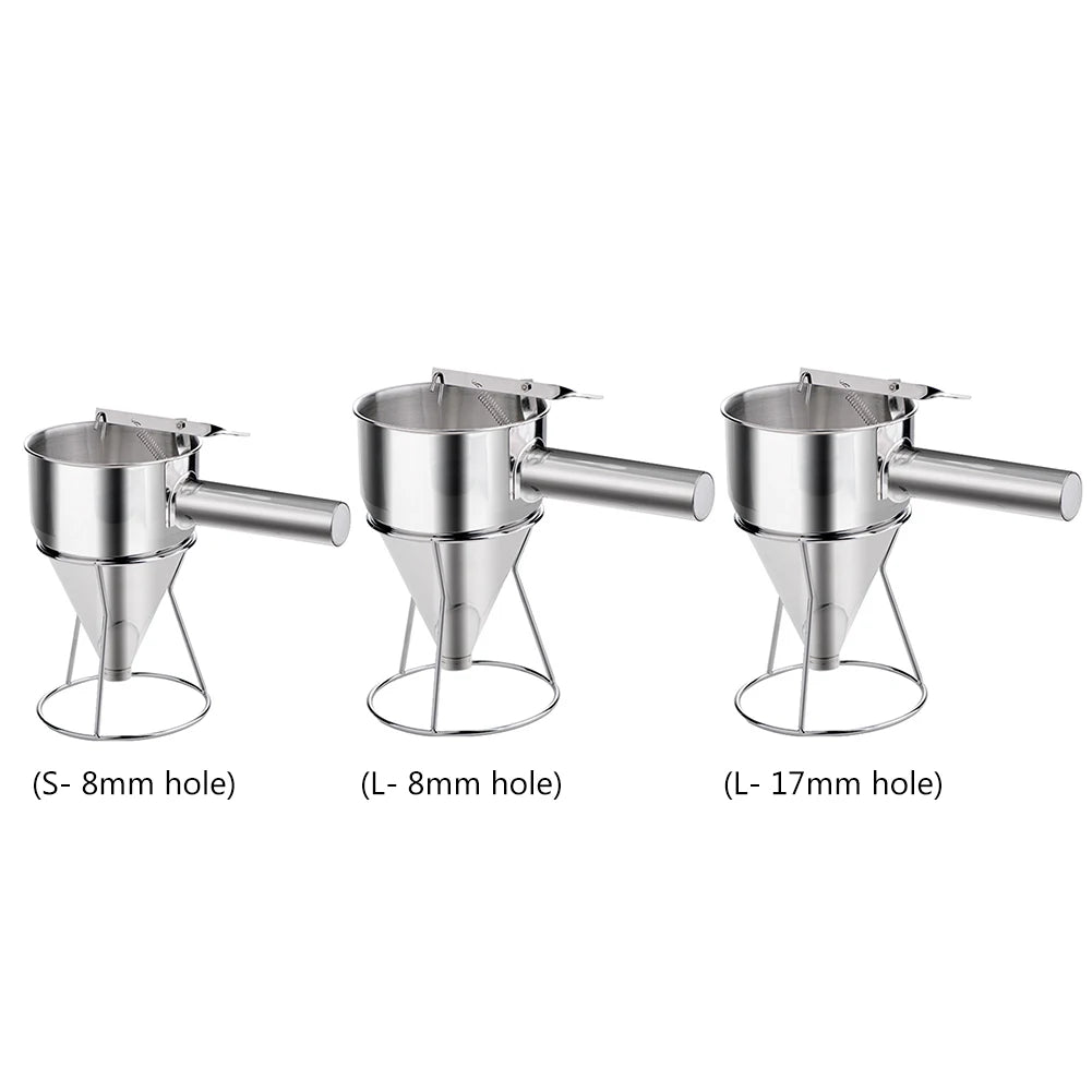 Stainless Steel Batter Funnel Dispenser