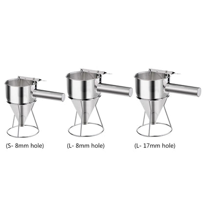 Stainless Steel Batter Funnel Dispenser