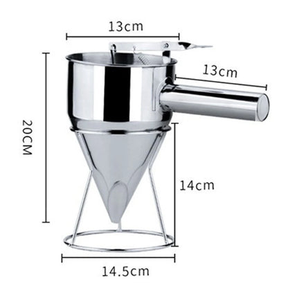 Stainless Steel Batter Funnel Dispenser