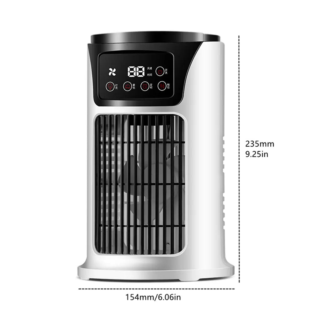Water Cooling Fan Air Conditioner Adjustable Speeds