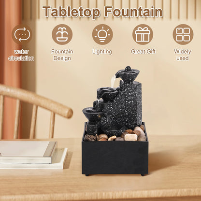 Art waterfall fountain desktop beautiful decoration