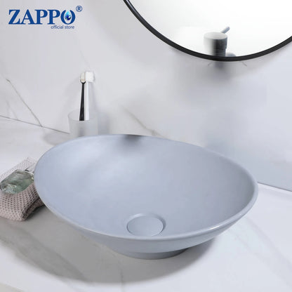 Bathroom Vessel Stone Resin Above Counter Sink
