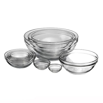 10 Piece Glass Mixing Bowl Set