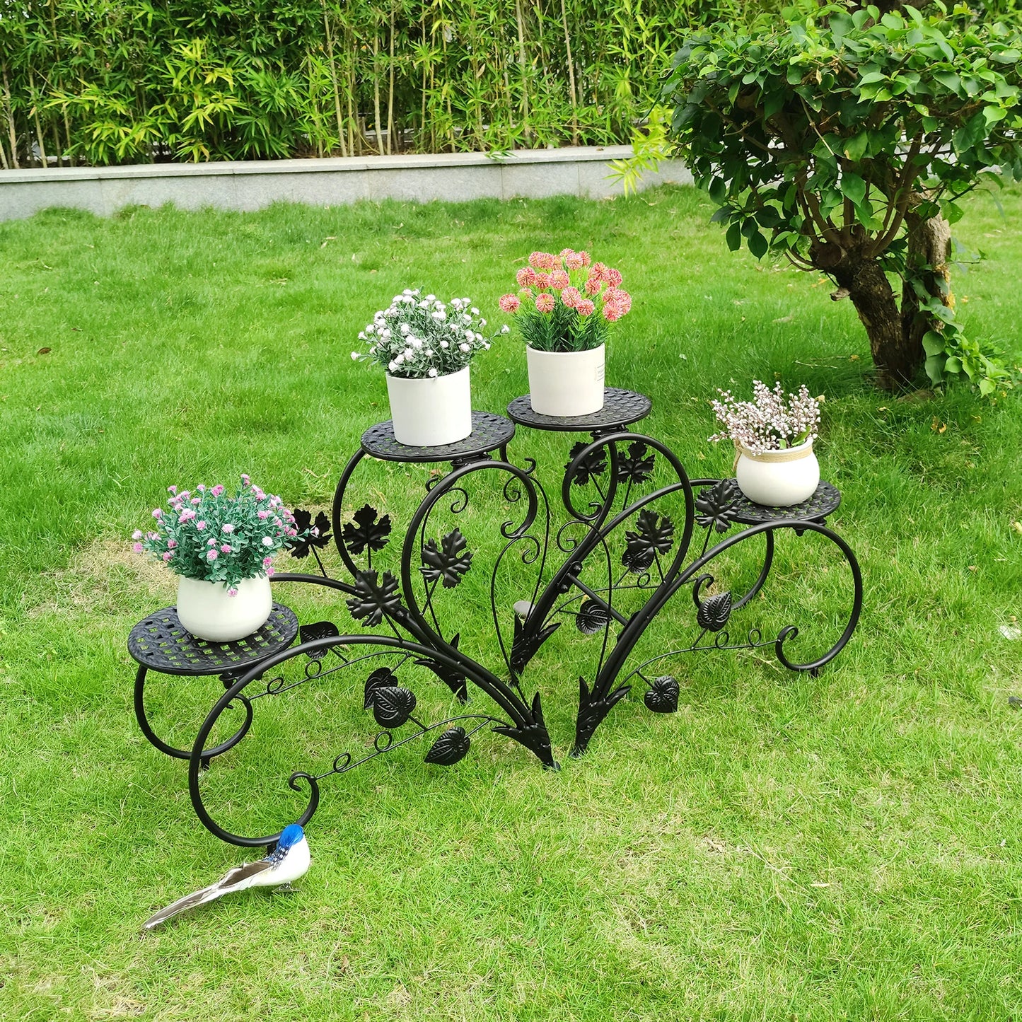 2PCS Rustproof Metal Plant Stand