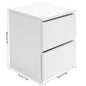 Bedside Table with 2 Drawers