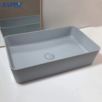 Bathroom Vessel Stone Resin Above Counter Sink