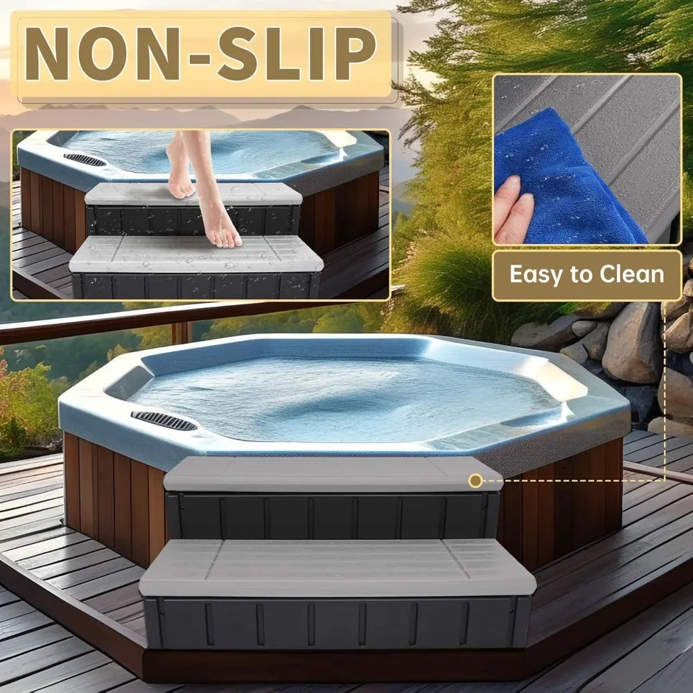 Spa / Hot Tub / Pool Nonslip Step with Storage
